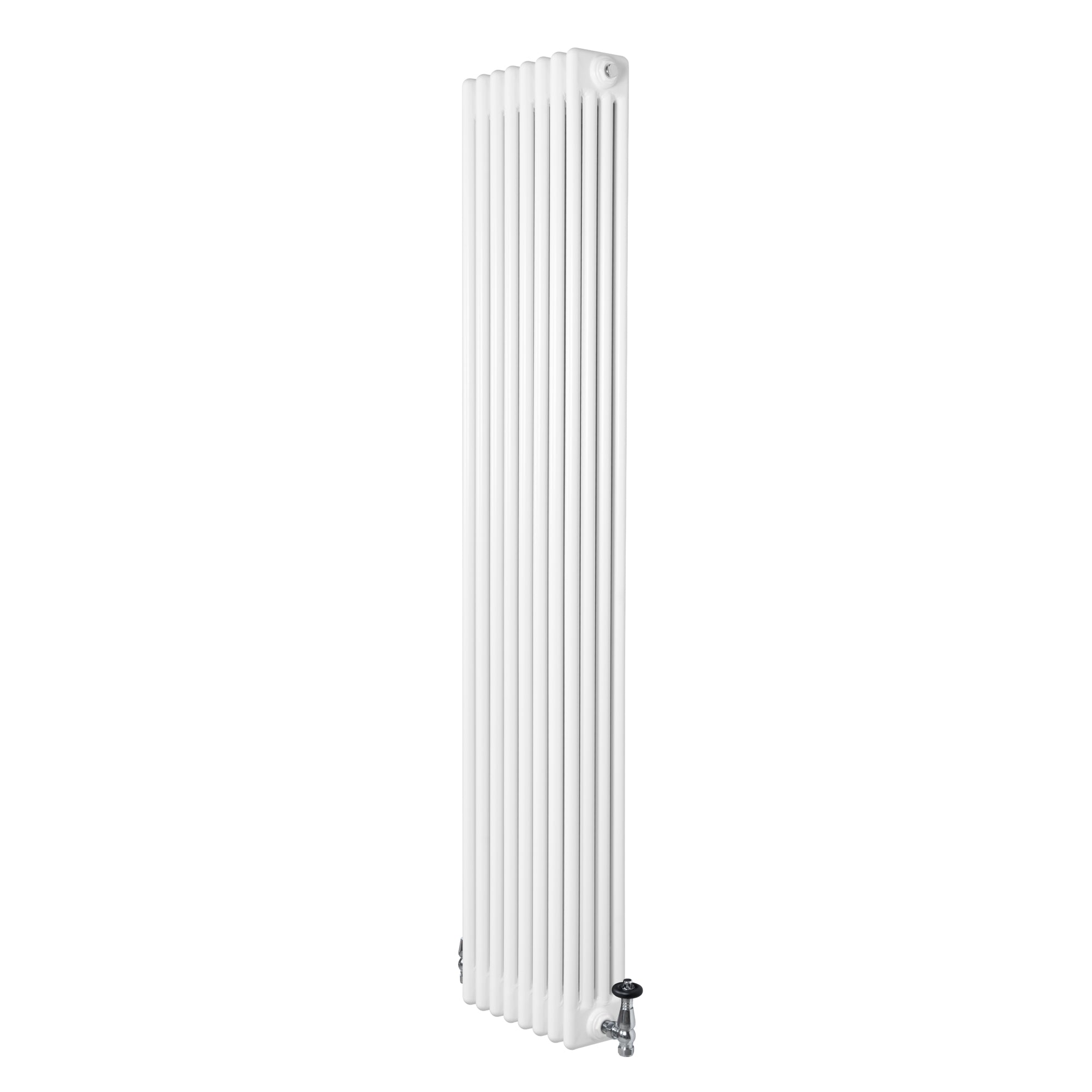Q-Rax Radiatore Verticale 4 Colonne Bianco 1800x380 Valvole