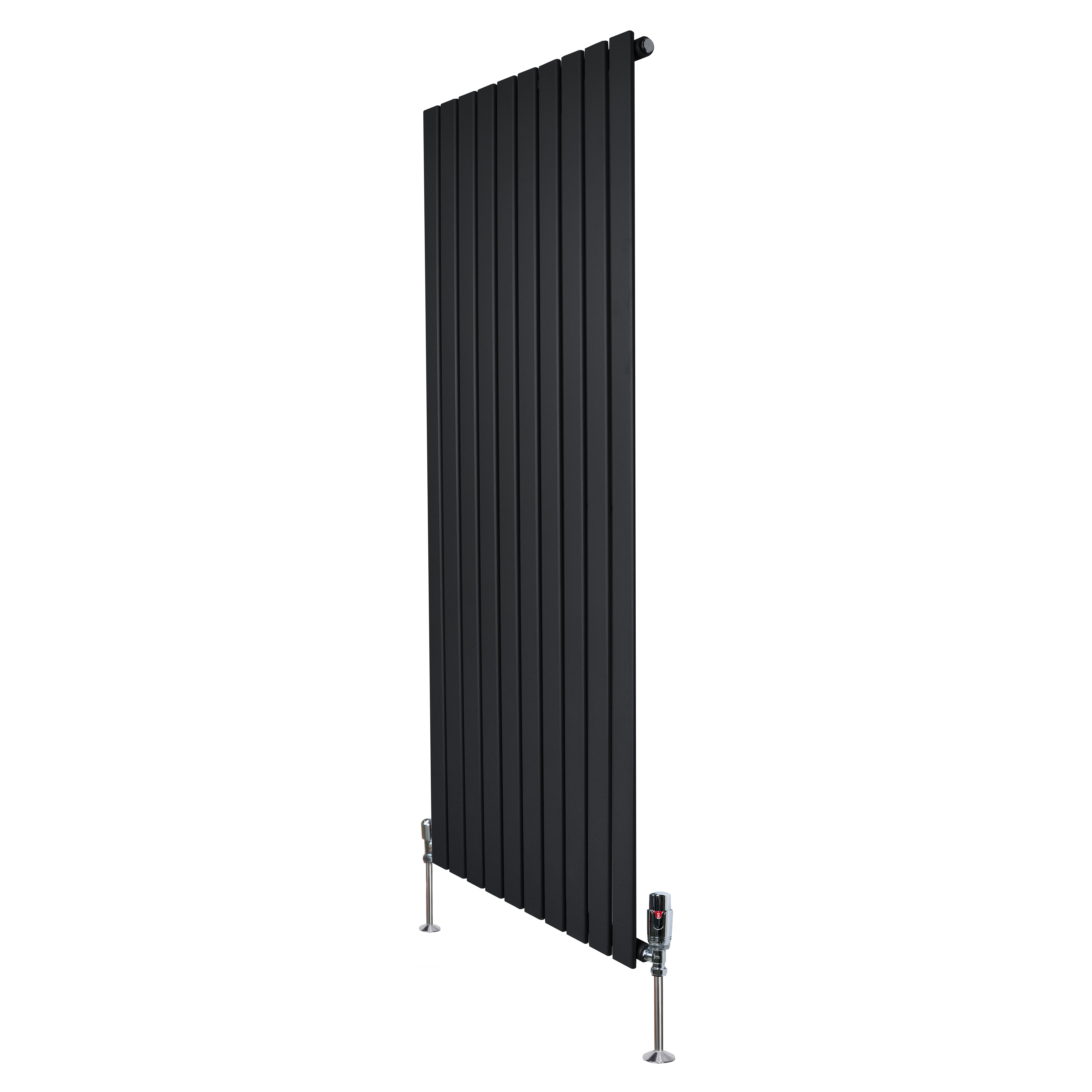 Q-Rax Pannelli Piatti radiatore verticale 1600x700 mm nero