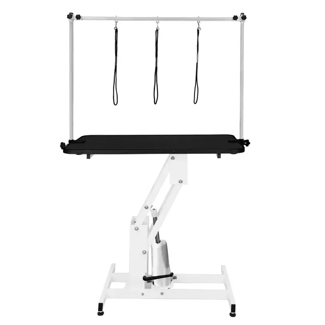 Q-Rax Commercio Tavolo Toelettatura Idraulico Bianco 180kg