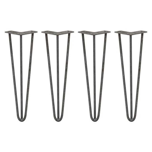 Q-Rax 4 Gambe Tavolo Forcina 40,6cm 3 Rebbi Acciaio