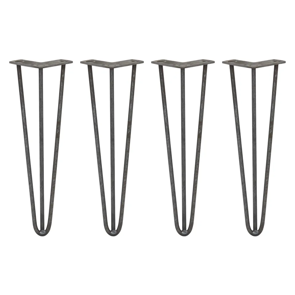 Q-Rax 4 Gambe Tavolo Forcina 40,6cm 3 Rebbi Acciaio