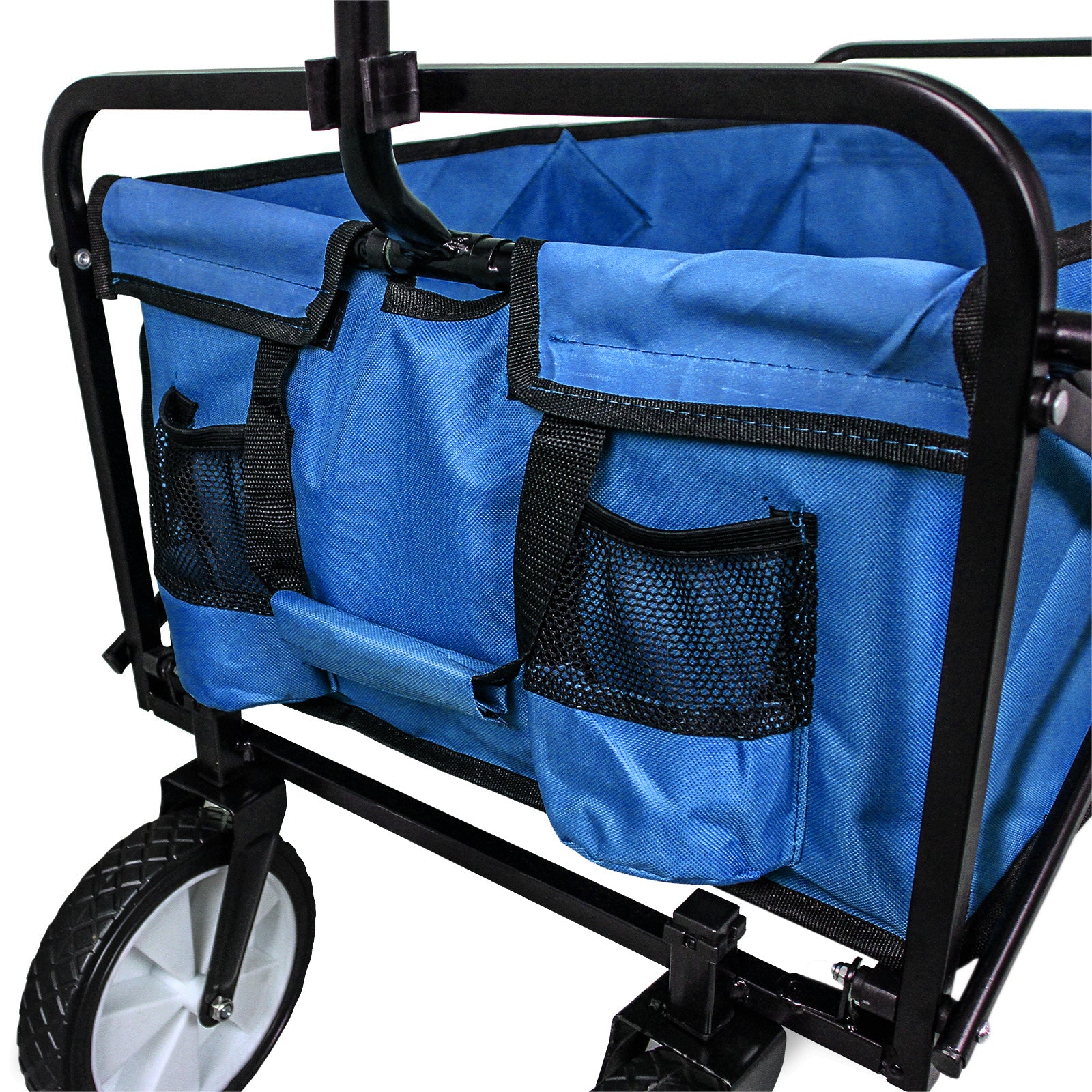 Q-Rax Carrello Pieghevole Fuoristrada 70 kg Acciaio Blu