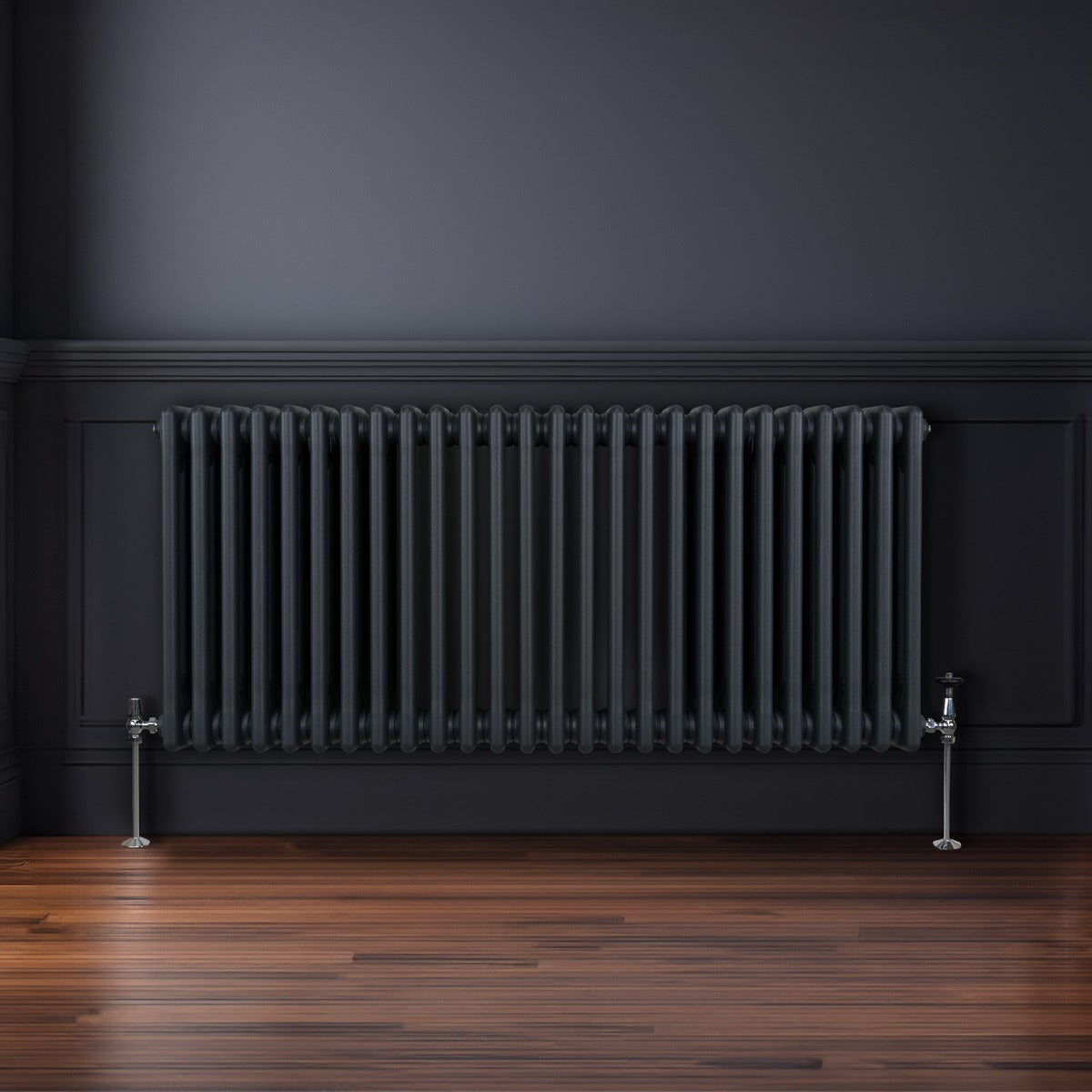 Q-Rax Radiatore 3 Colonne Antracite 600x1192mm Acciaio