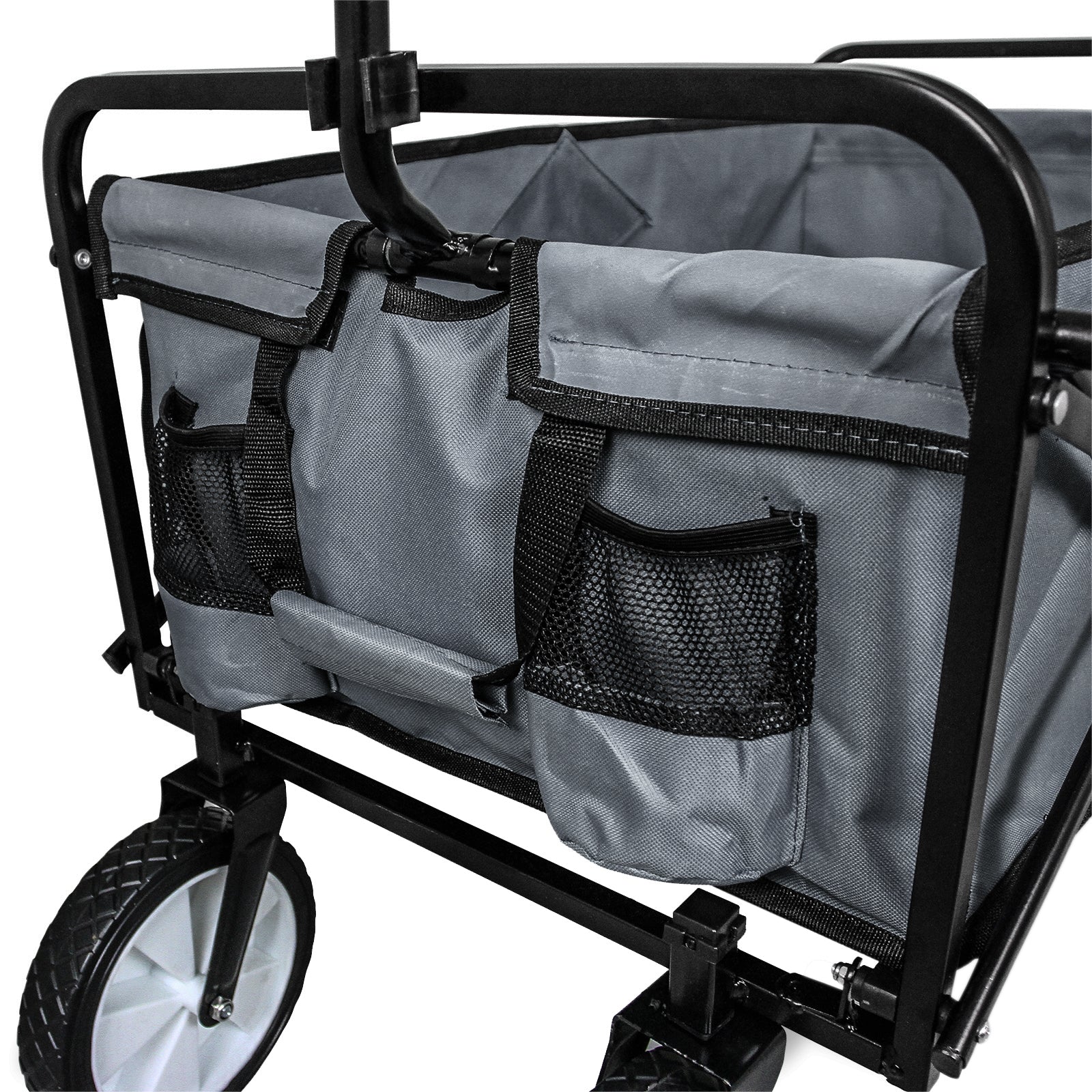 Q-Rax Carrello Pieghevole Fuoristrada 70 kg Acciaio Grigio