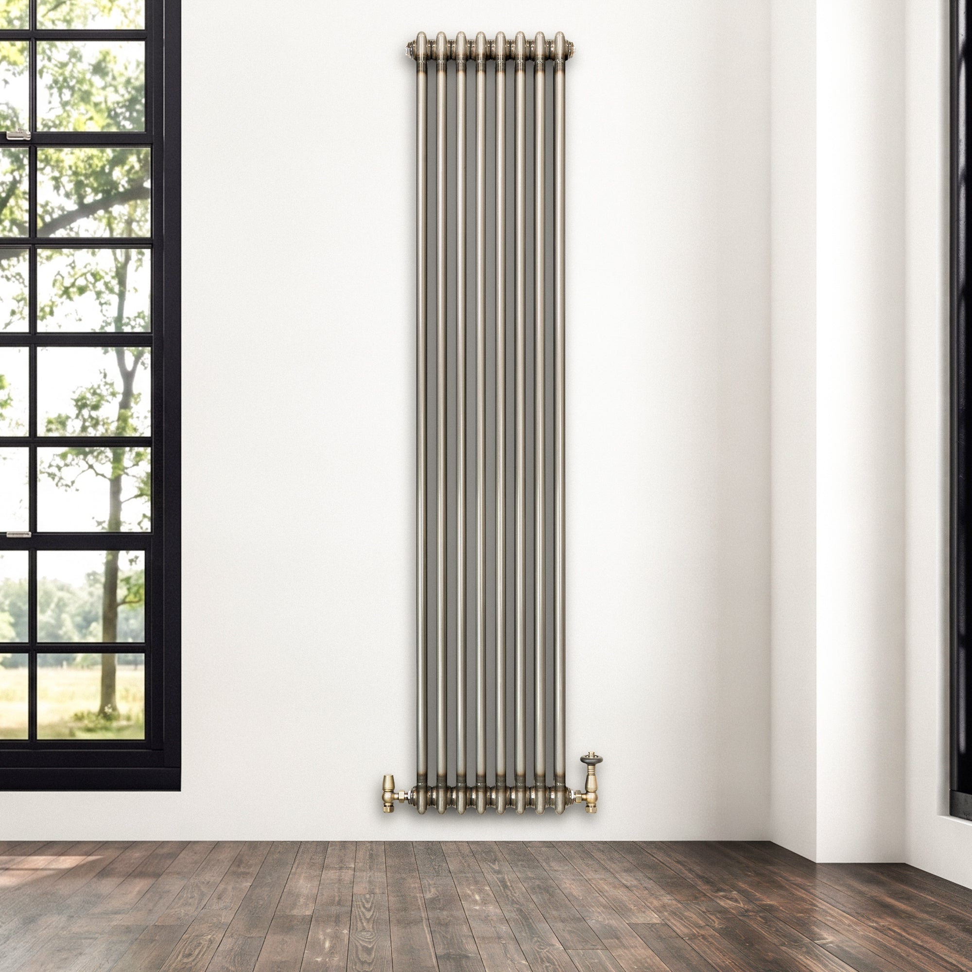 Q-Rax Radiatori Tradizionali 2 Colonne 1800x380 Metallo Grezzo