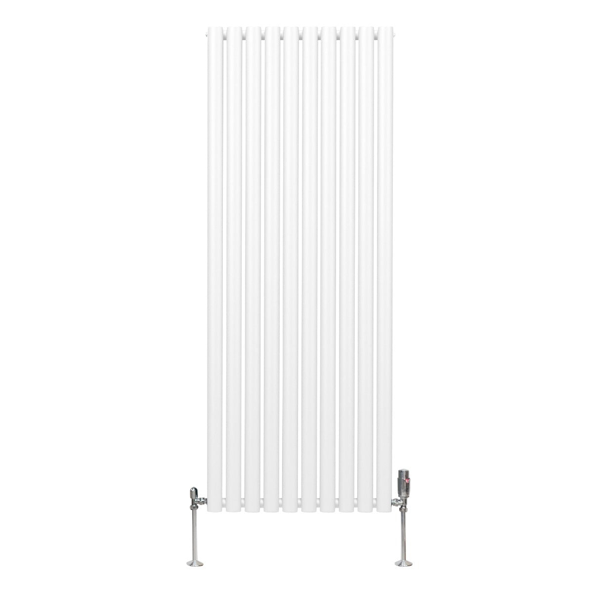 Q-Rax Radiatore Colonna Ovale 1600x600 Bianco con Valvole