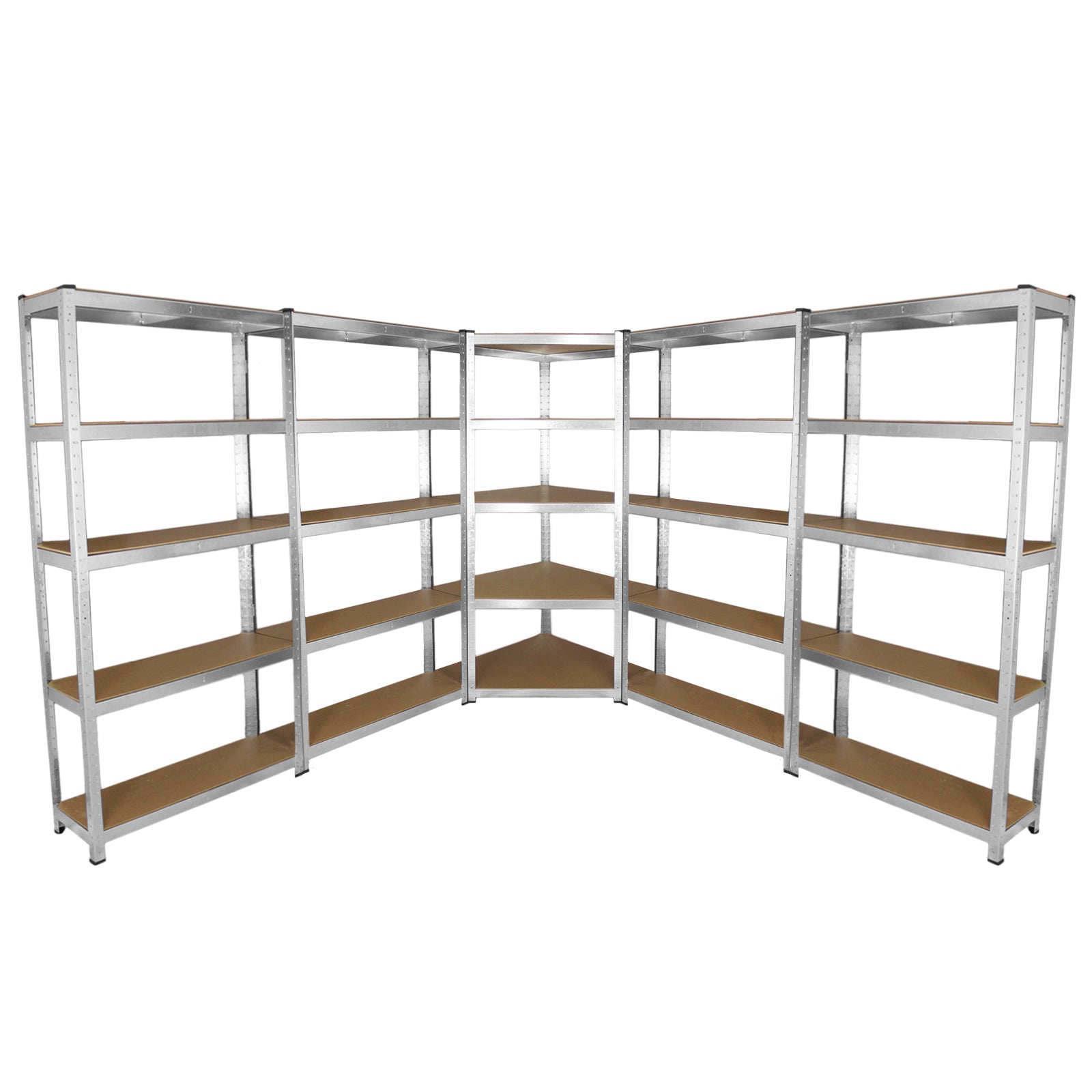 Q-Rax Galwix 90cm Scaffale Garage Acciaio 5pz 180cm