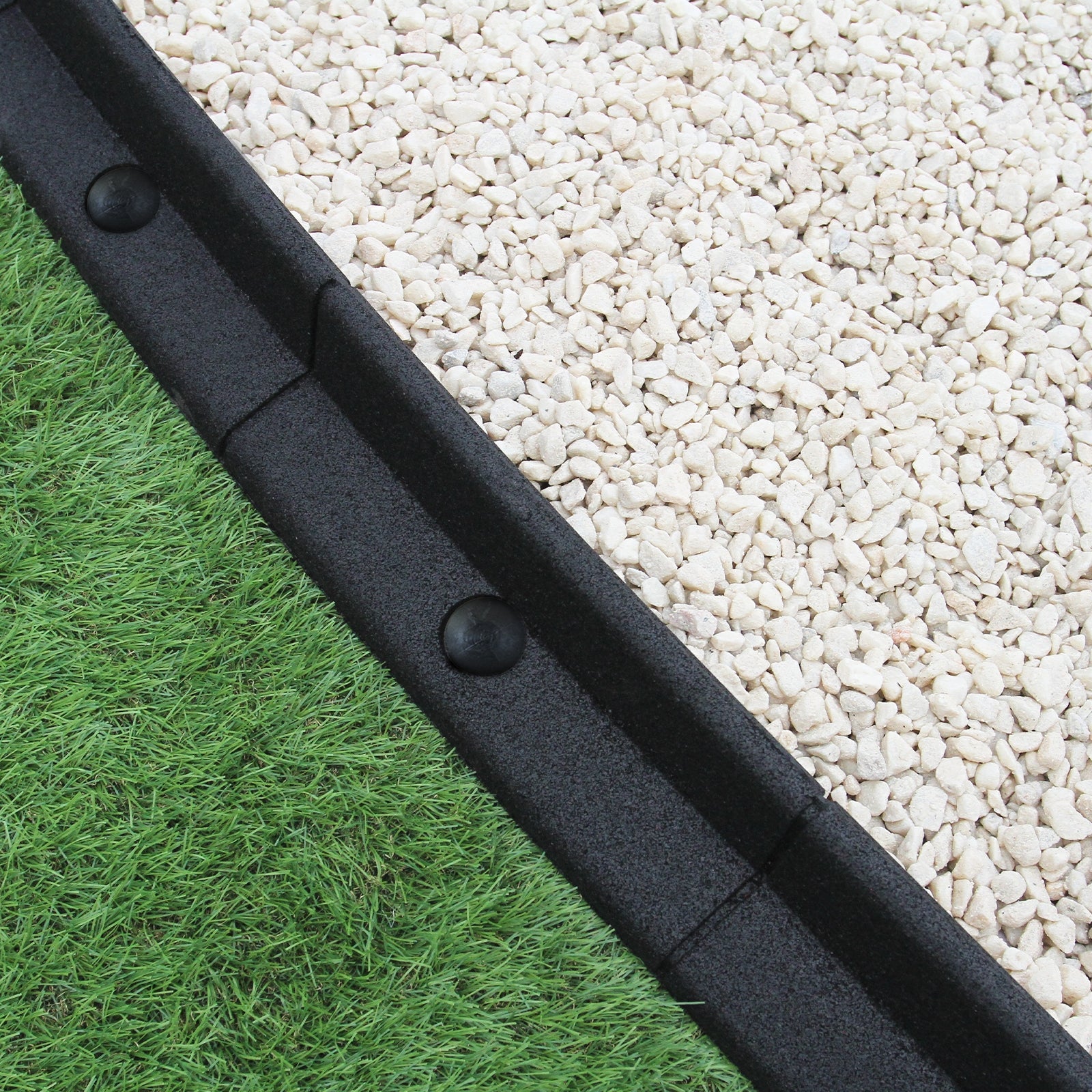 Q-Rax Deposito all'Aperto Bordatura Giardino Nera 120cm 6 Pezzi