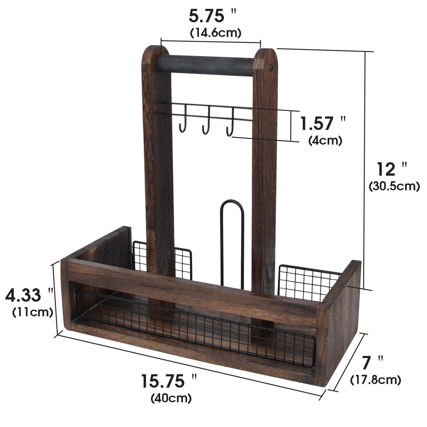 Jackcube Design Living Room caddy bbq organizer legno manici