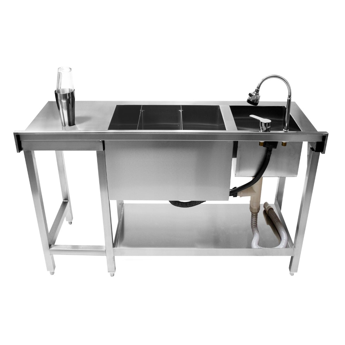 Q-Rax Apparecchi ristorazione Bancone Postazione Barman inox argento