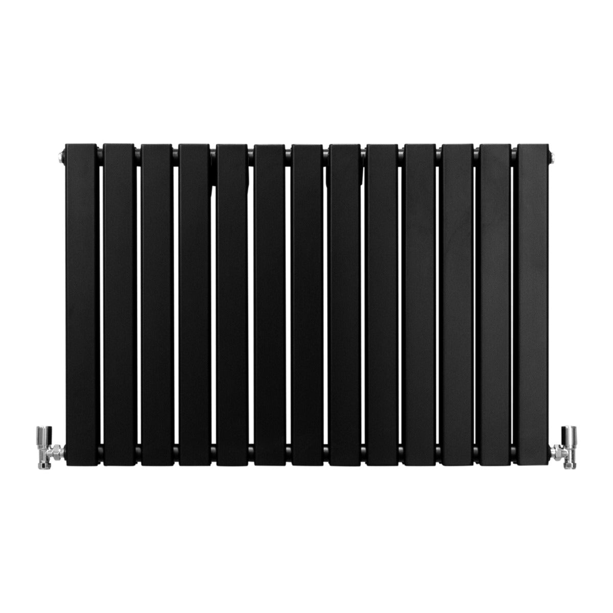 Q-Rax Radiatore Piatti Nero Opaco 60x91cm Acciaio