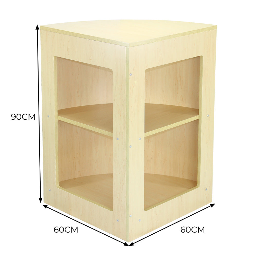 Q-Rax CM60 Bancone Angolare Negozio Acero 60x60 cm