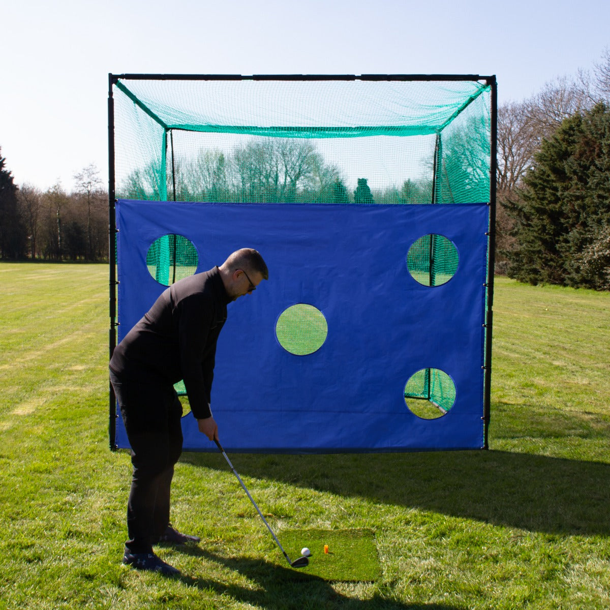 Q-Rax Accessori Casa foglio target golf 3x2m 5 fori Oxford