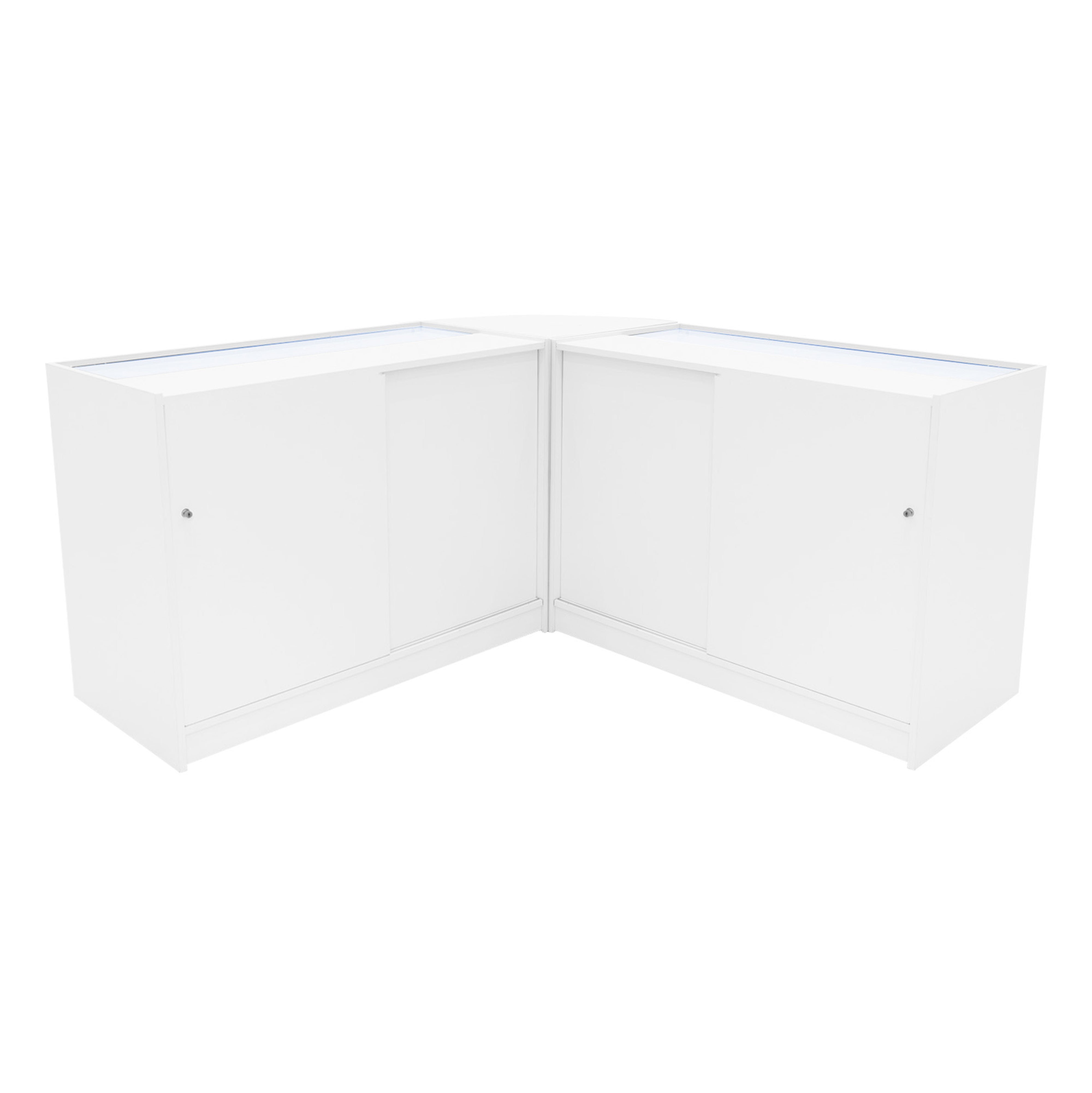 Q-Rax Set Bancone Apollo LED 2x K1200+LM60 Bianco