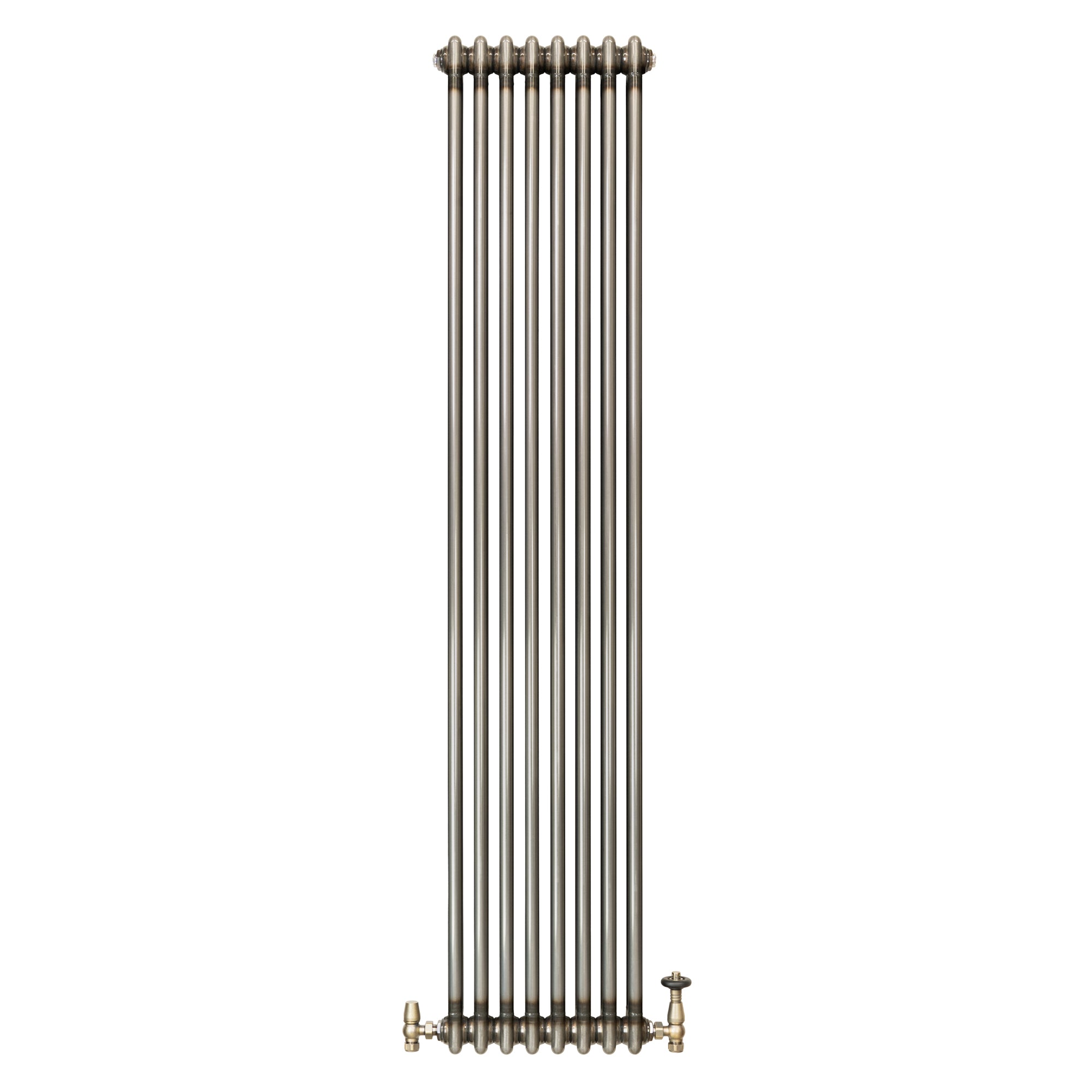 Q-Rax Radiatori Radiatore 2 colonne 1800x380 metallo grezzo valvole