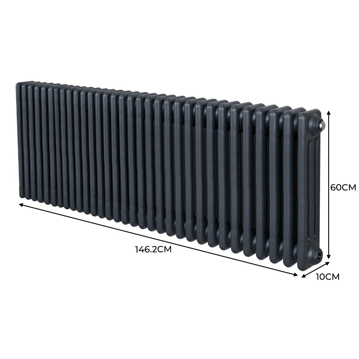 Q-Rax Radiatori Tradizionali 600x1462 Termosifone 3 Colonne Antracite