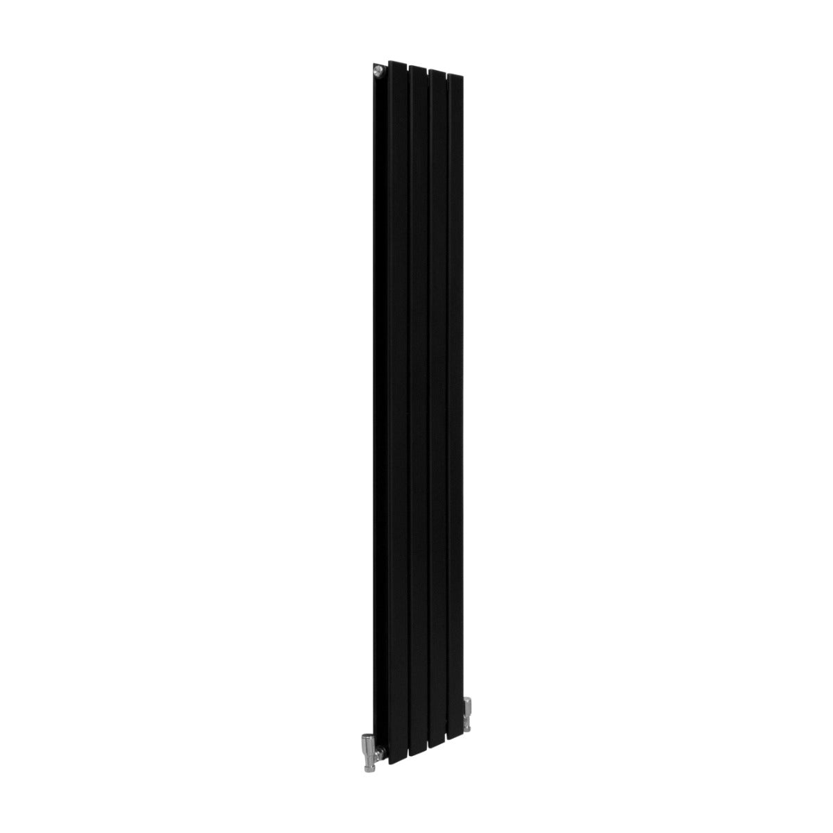 Q-Rax Radiatore Piatti Verticale Nero Opaco 160x28 cm