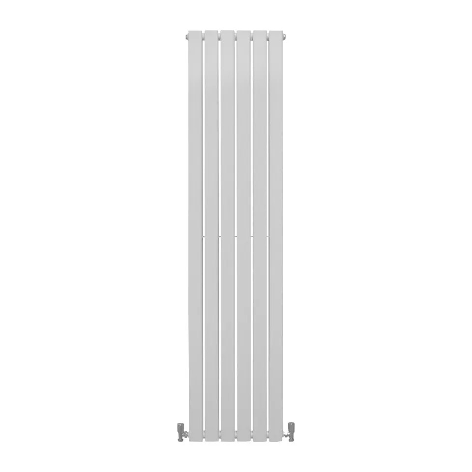 Q-Rax Pannelli Piatti 180x42cm Radiatore Bianco Lucido Acciaio
