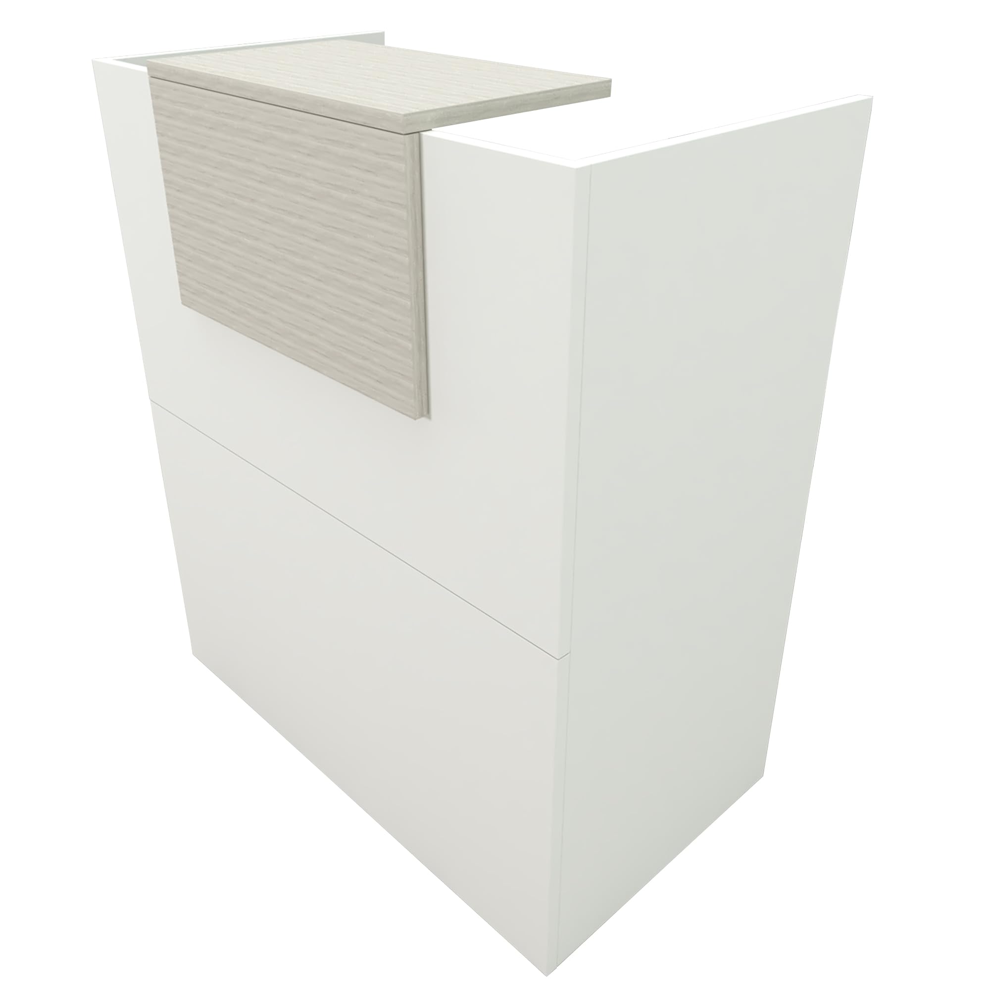 Henor Banchi bancone OJA 80x50x107 cm bianco quercia Stel
