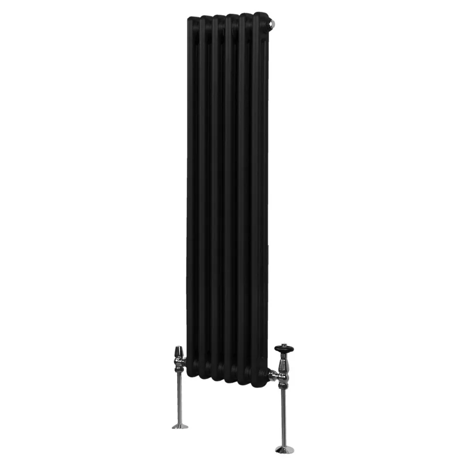 Q-Rax Radiatori Tradizionali Termosifone 2 Colonne 1500x292 Nero