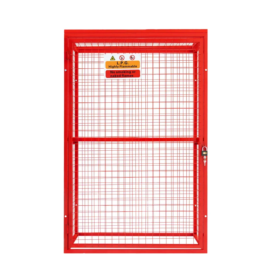 Q-Rax Gabbia Rete Pieghevole Bombole Gas 181x116x57cm