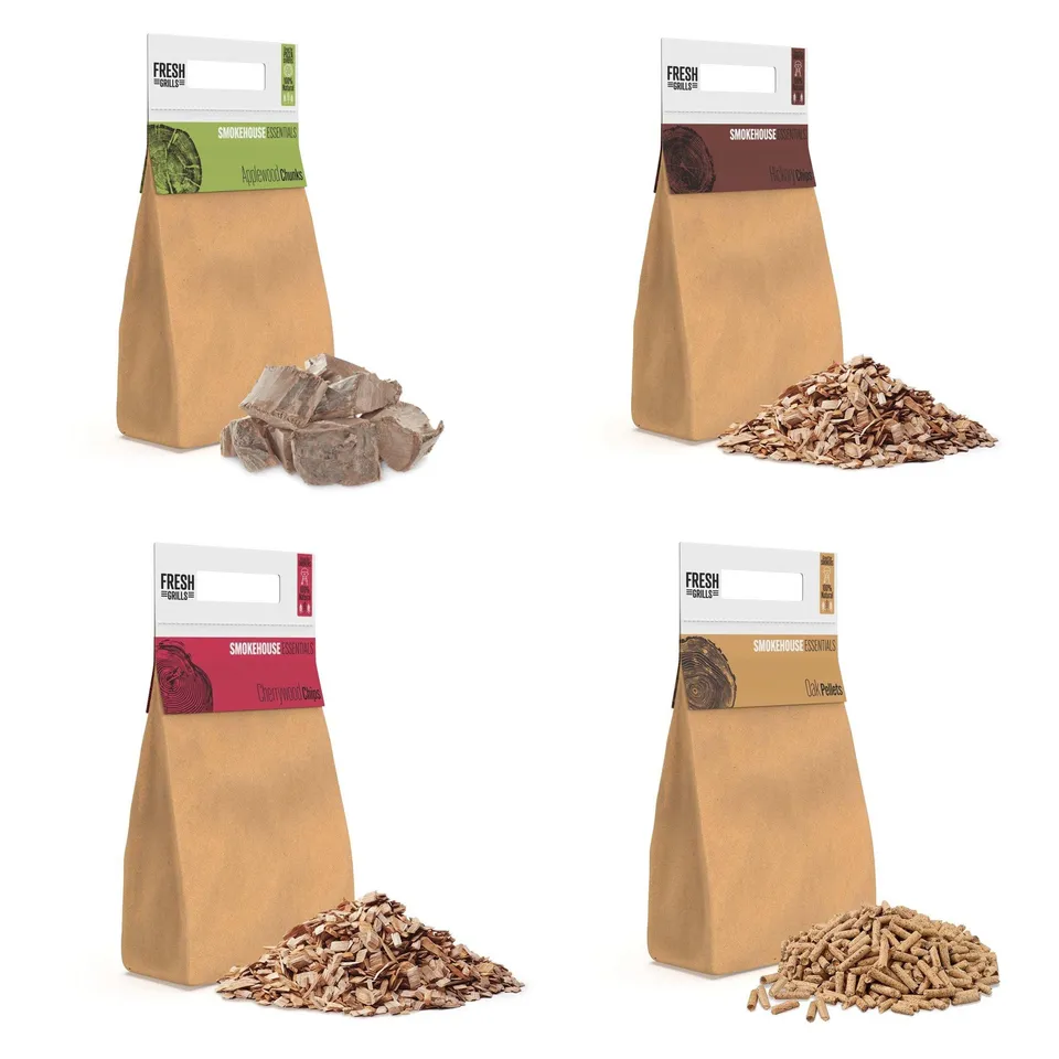 Q-Rax Legna Affumicatura BBQ Mix Chips 500 Confezioni