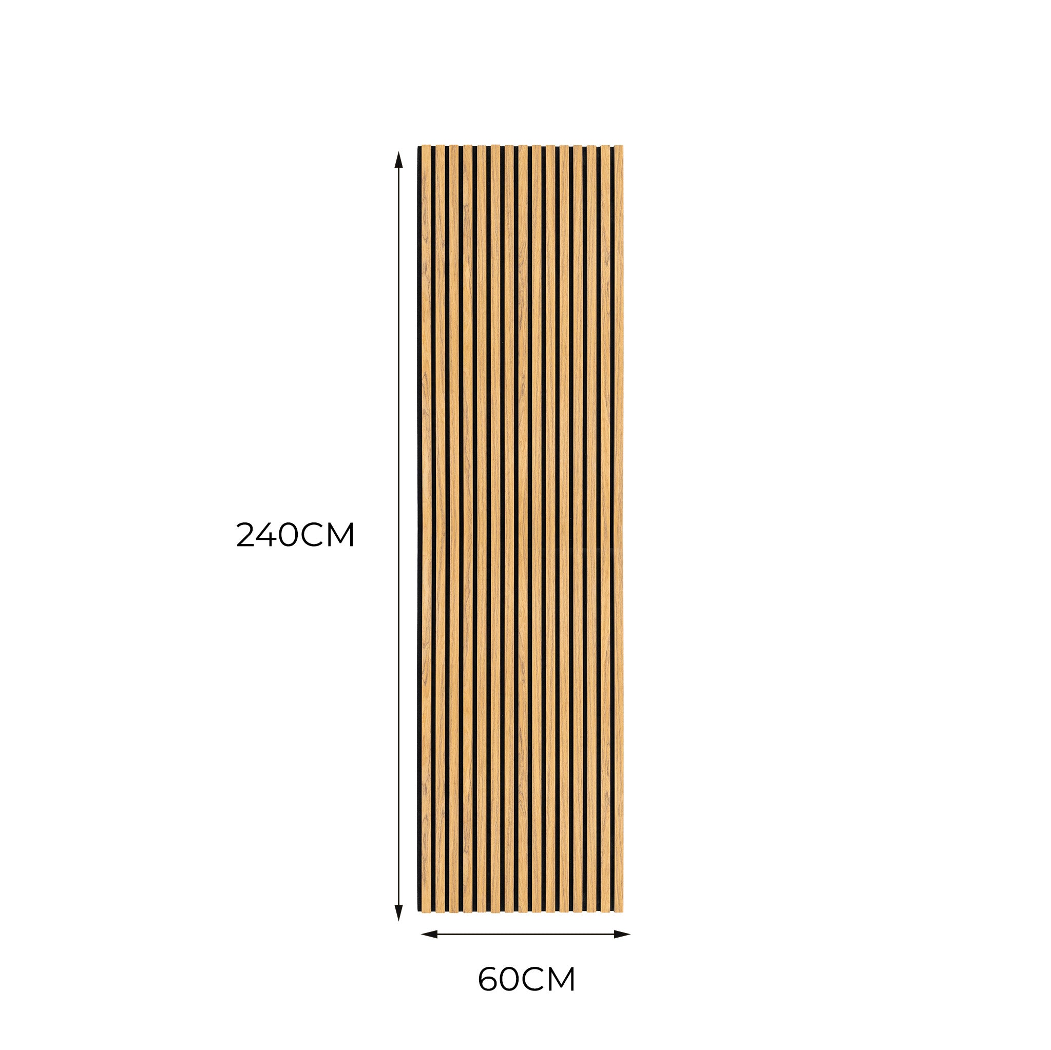 Q-Rax Pannello Fonoassorbente Doghe Rovere 240x60