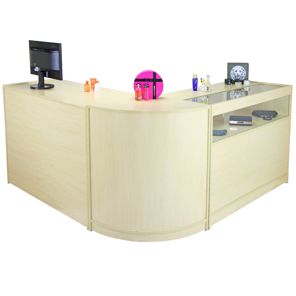 Q-Rax Galaxy Set 3 Banconi Negozio Acero Laminato