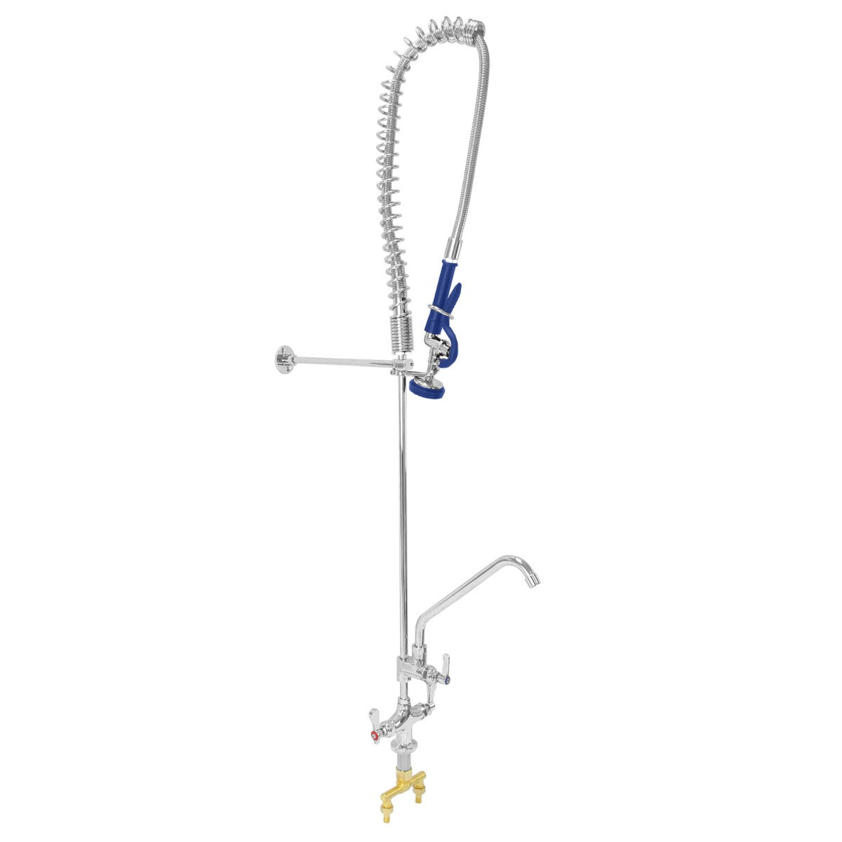 Q-Rax Ristorazione Lavello Inox 180cm Sgocciolatoio + Mensole 125cm