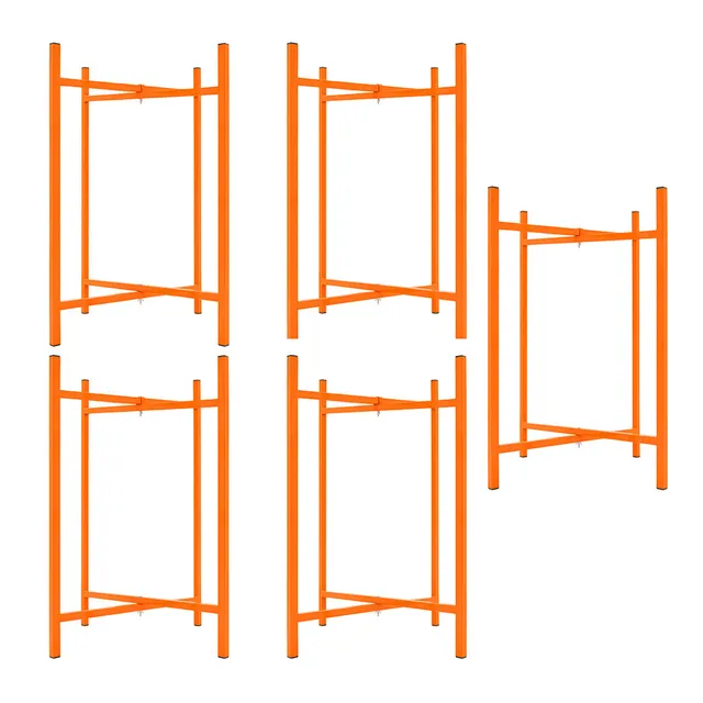 Q-Rax Cavalletti Porta Malta Acciaio Pieghevoli H75cm 5pz