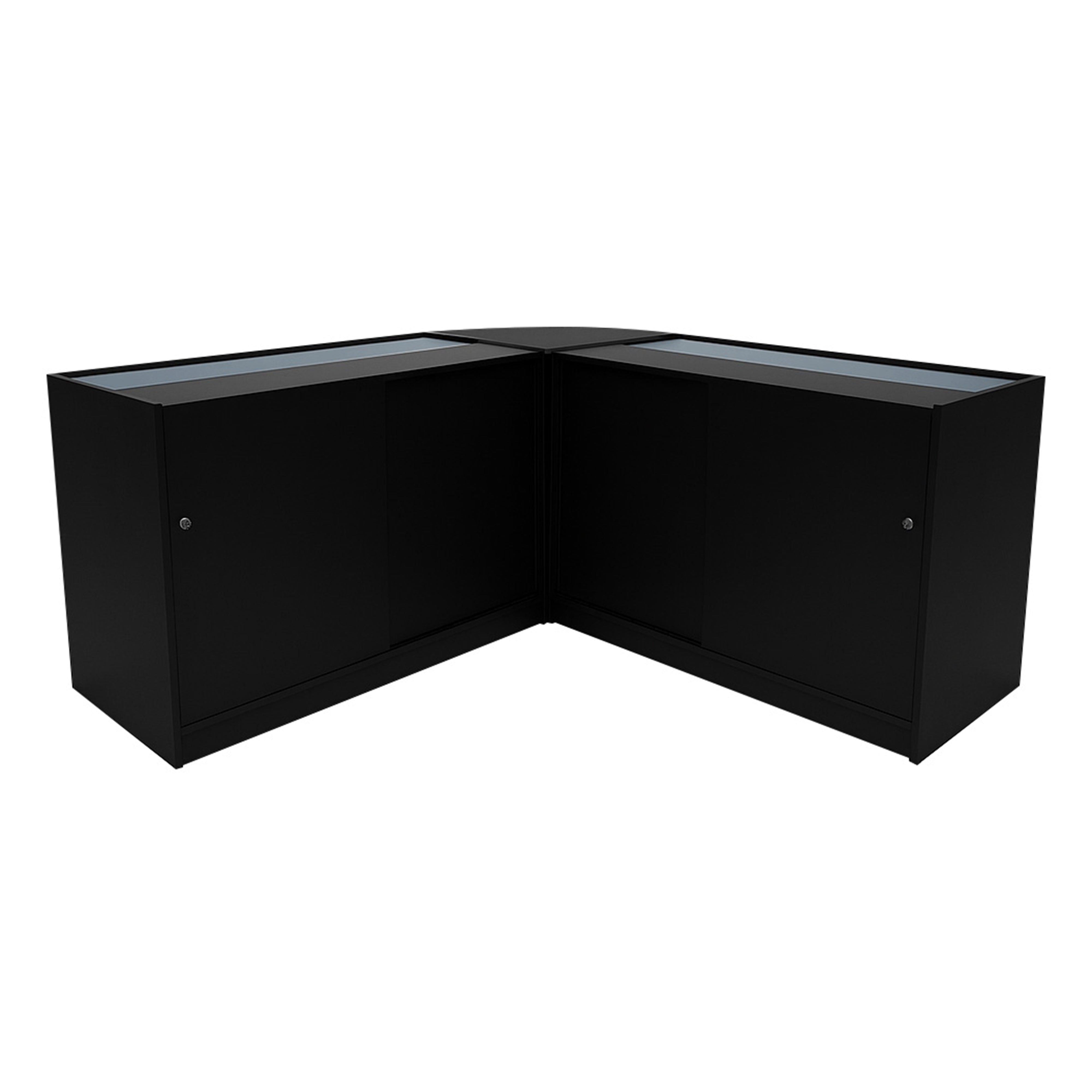 Q-Rax Calliope Set Banconi Negozio LED Nero K1200 C1200 LM60