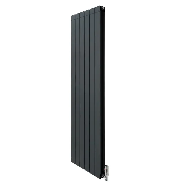 Q-Rax Alluminio 1800x475 antracite radiatore valvole alluminio