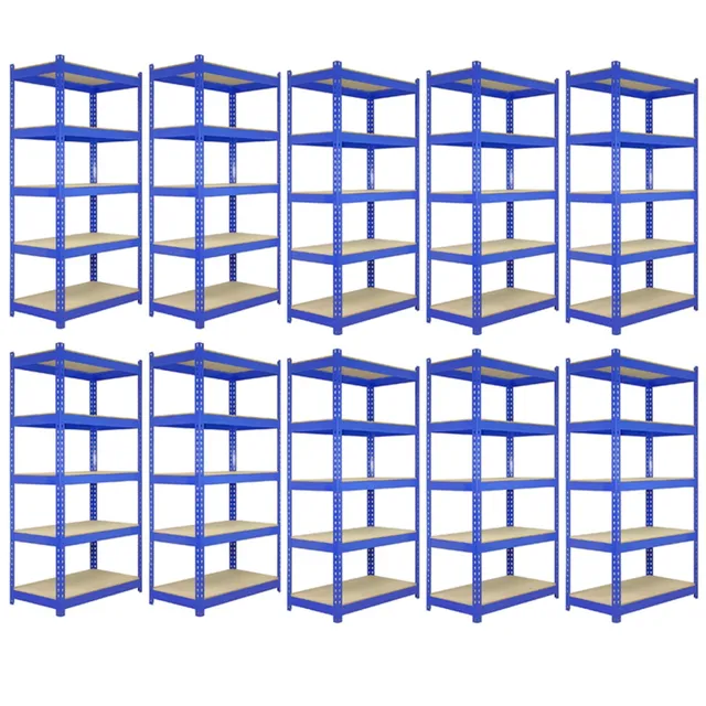Q-Rax T-Rax Scaffale Garage Blu 120x45cm 280kg 10 Pezzi