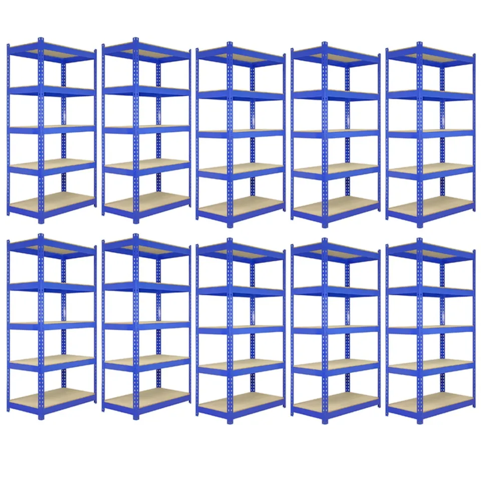 Q-Rax T-Rax Scaffale Garage Blu 120x45cm 280kg 10 Pezzi
