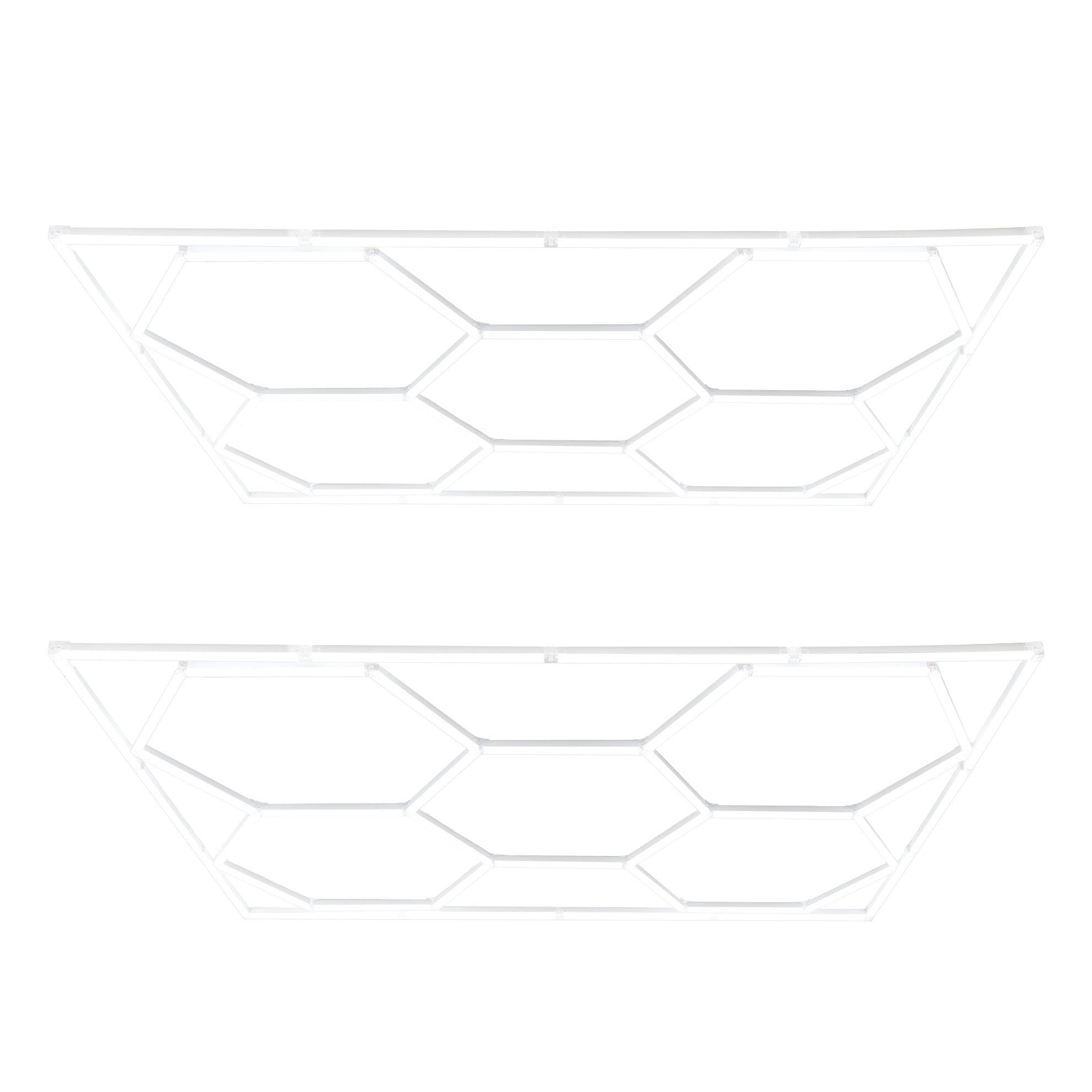 Q-Rax Sistema LED Esagonale x10 luce 6000K con cornice