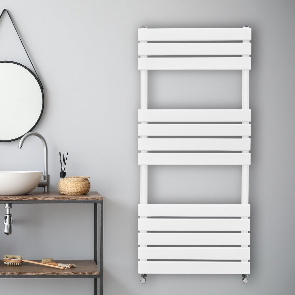 Q-Rax Radiatori Asciugamani 1200x500 scaldasalviette bianco