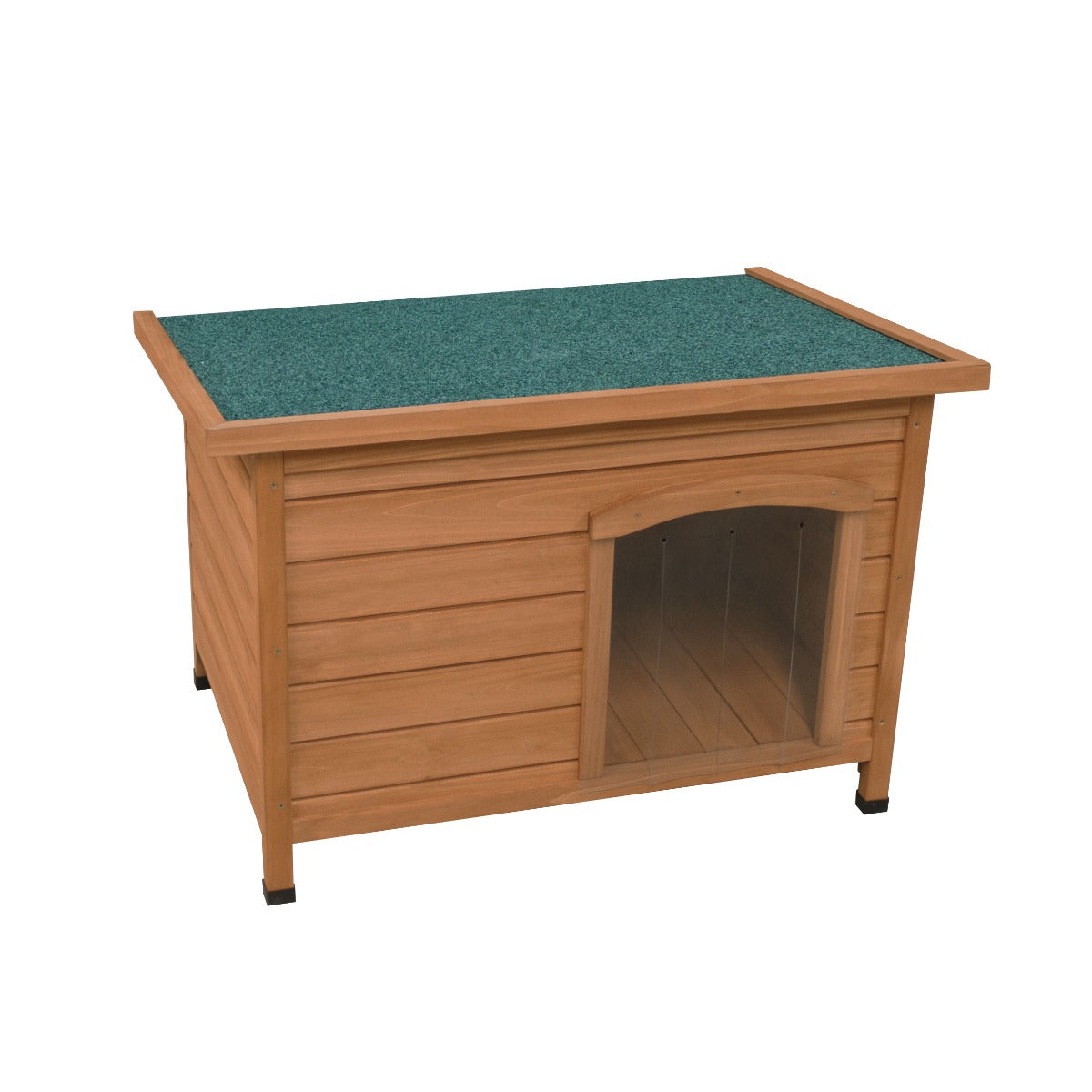 Q-Rax Cuccia Cane Piccola Taglia Legno Abete Tetto Feltro