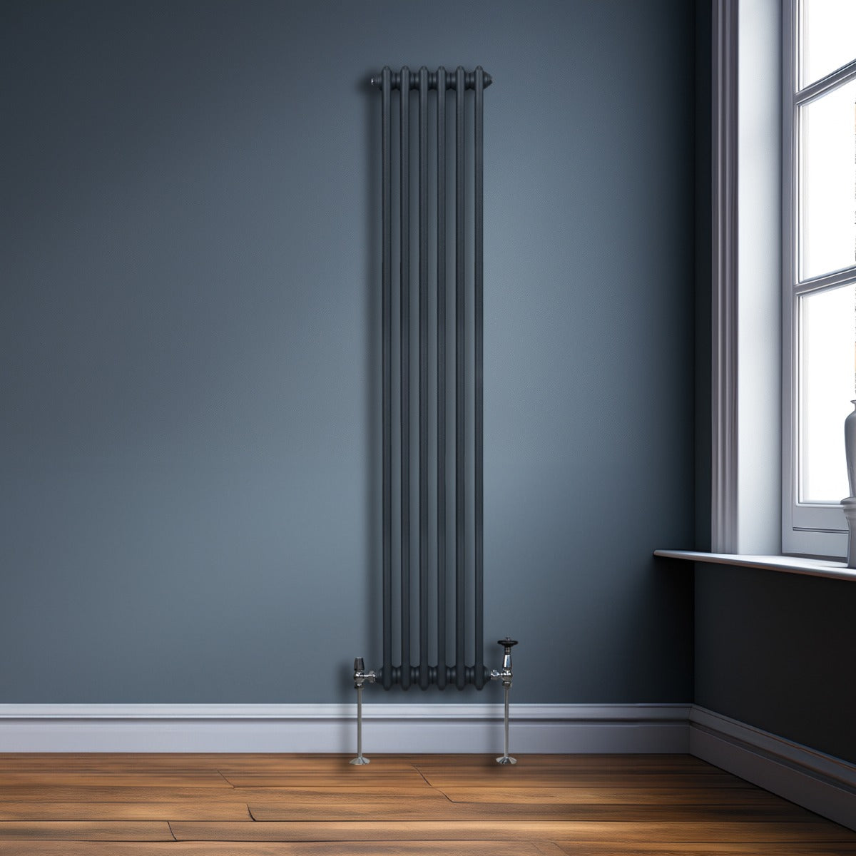 Q-Rax Radiatore Verticale 2 Colonne 1800x292mm Antracite