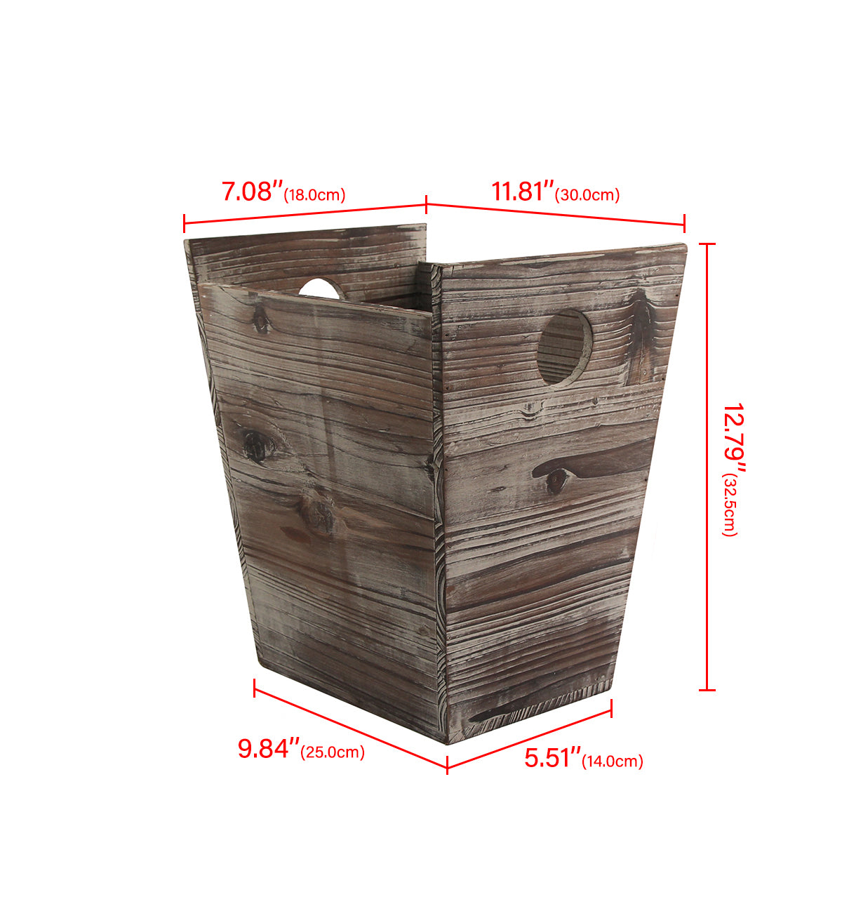 Jackcube Design Entryway Cestino Rifiuti Legno con Maniglie