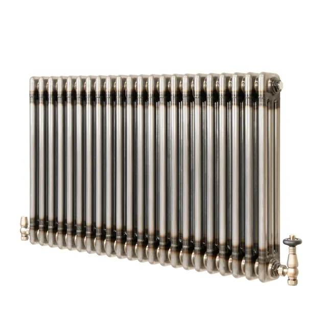 Q-Rax 600x1010 Radiatore 3 Colonne Metallo Grezzo Valvole