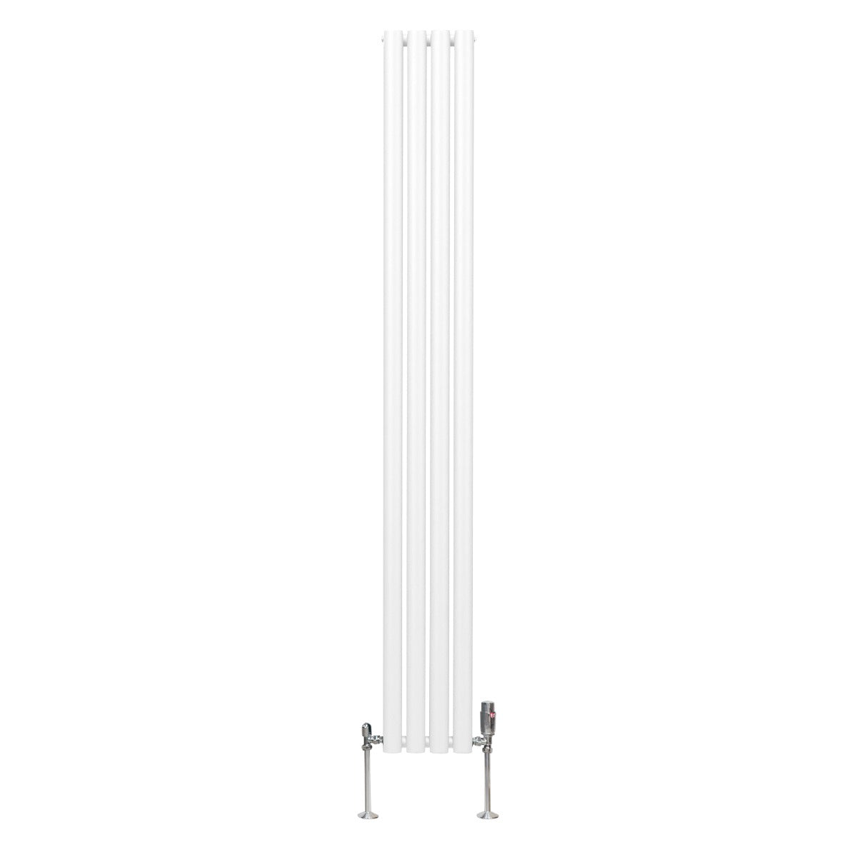 Q-Rax Radiatori Tradizionali Ovale 1800x240 Bianco Valvole