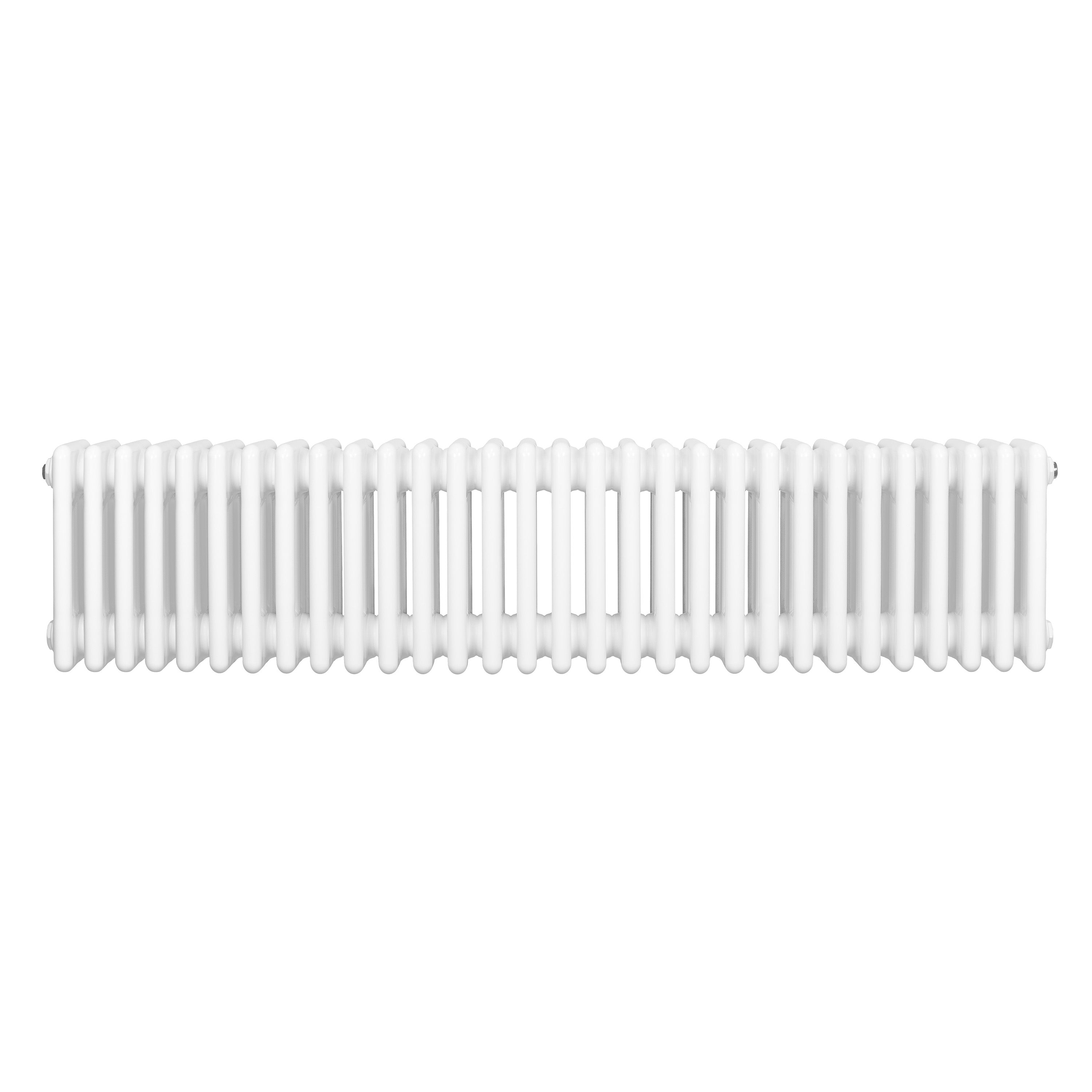 Q-Rax Radiatore Tradizionale 4 Colonne 300x1370 Bianco Acciaio