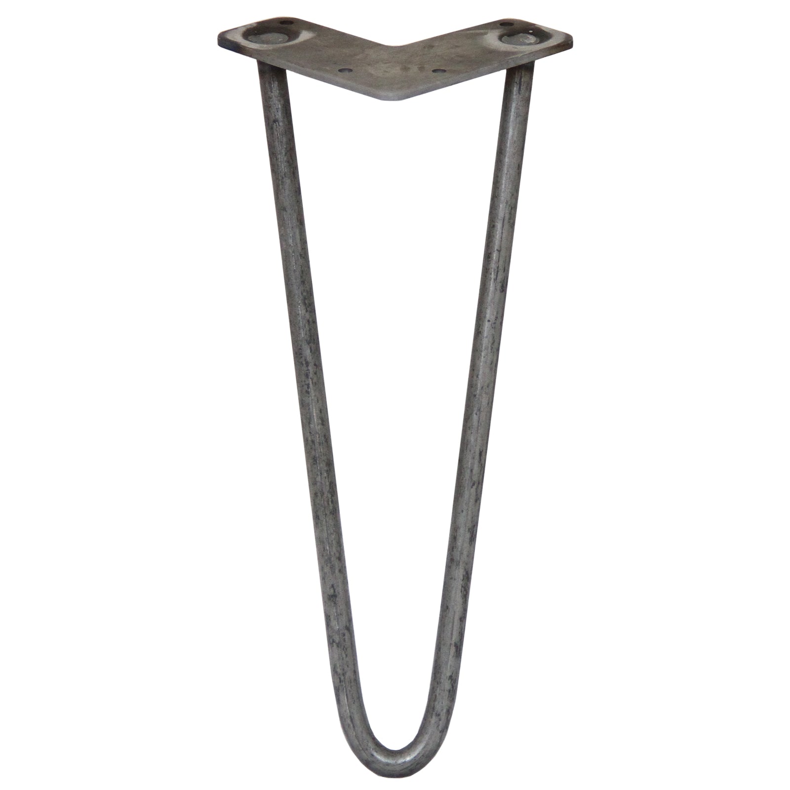 Q-Rax Gambe Tavolo Forcina 30,5cm Acciaio Naturale 4pz 12mm