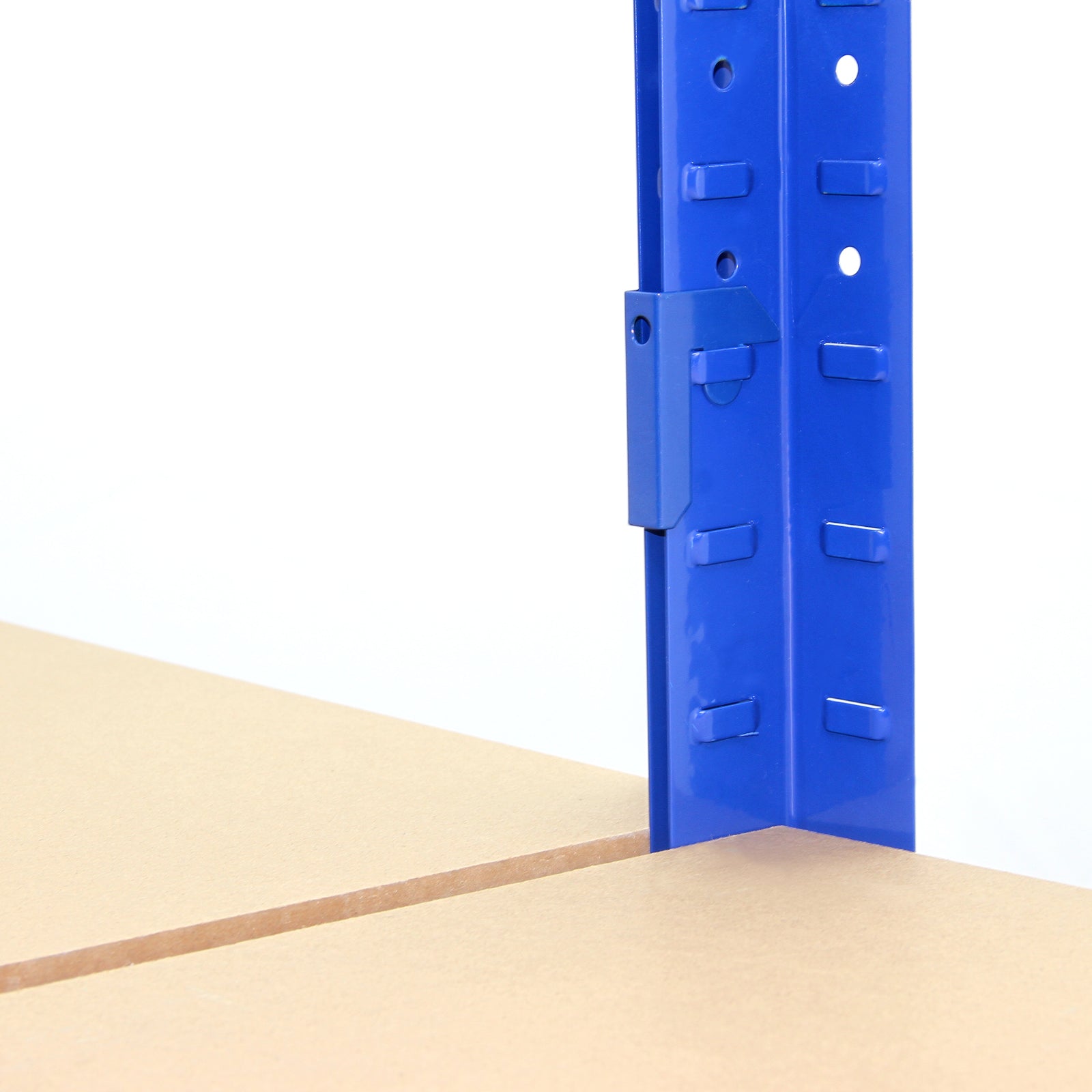 Q-Rax T-Rax Connettori Scaffali Blu Set 6 Pezzi Senza Bulloni
