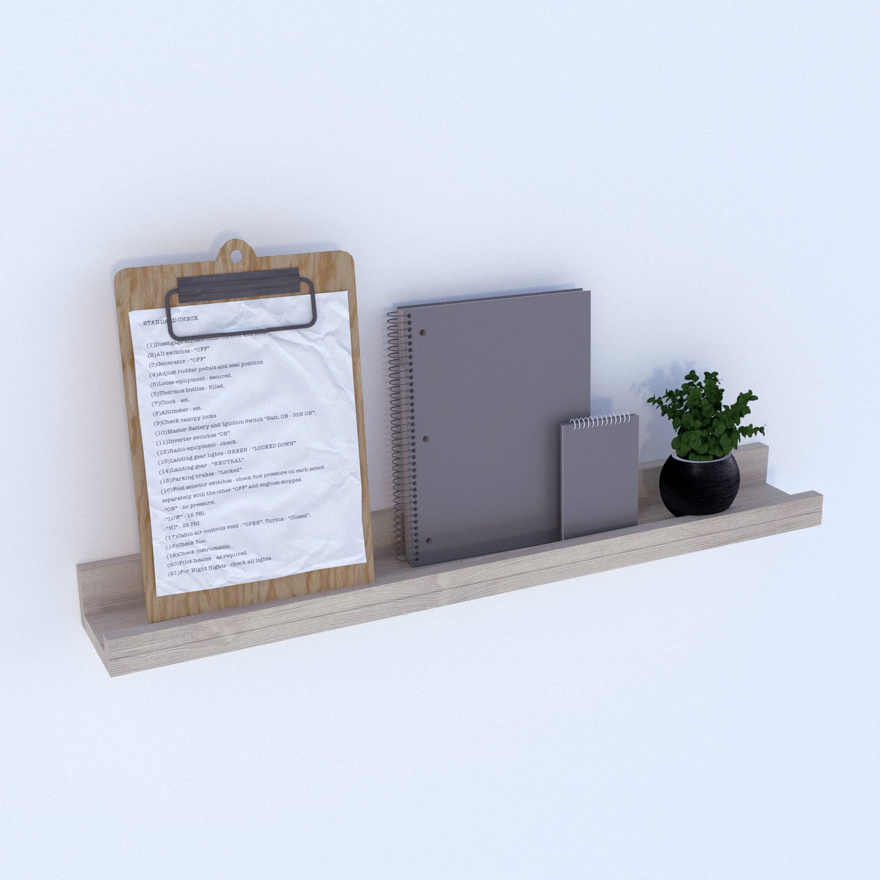 Henor Mensole da parete 90x13x7 cm legno Quercia Stel 10 kg