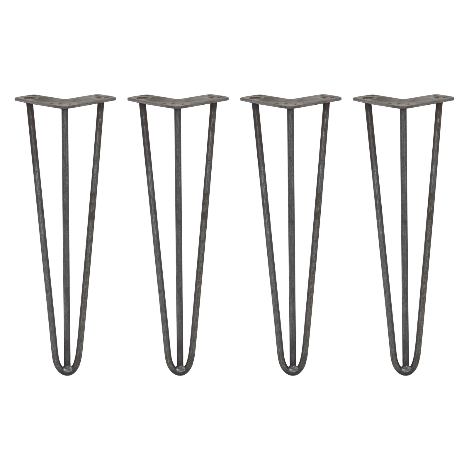 Q-Rax 4 Gambe Tavolo Forcina 40,6cm 3 Rebbi Acciaio
