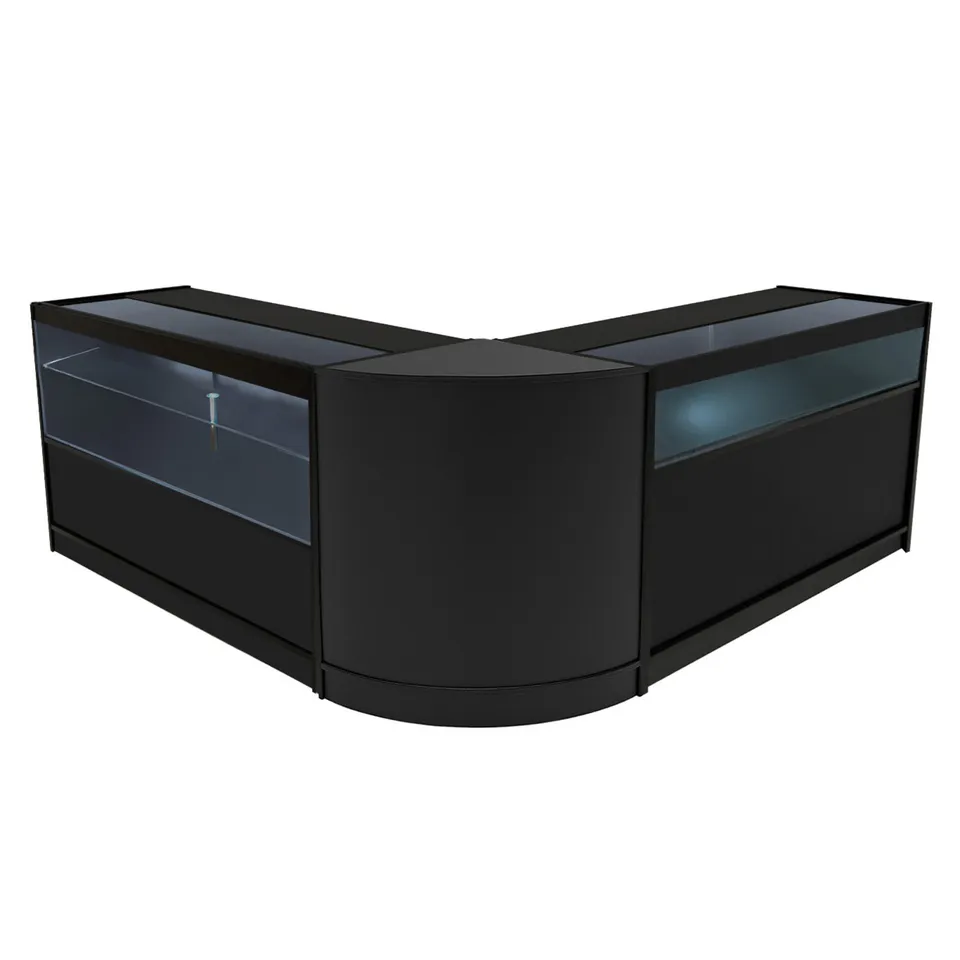 Q-Rax Adonis Set 3 Banconi Negozio LED Nero B1500 C1500