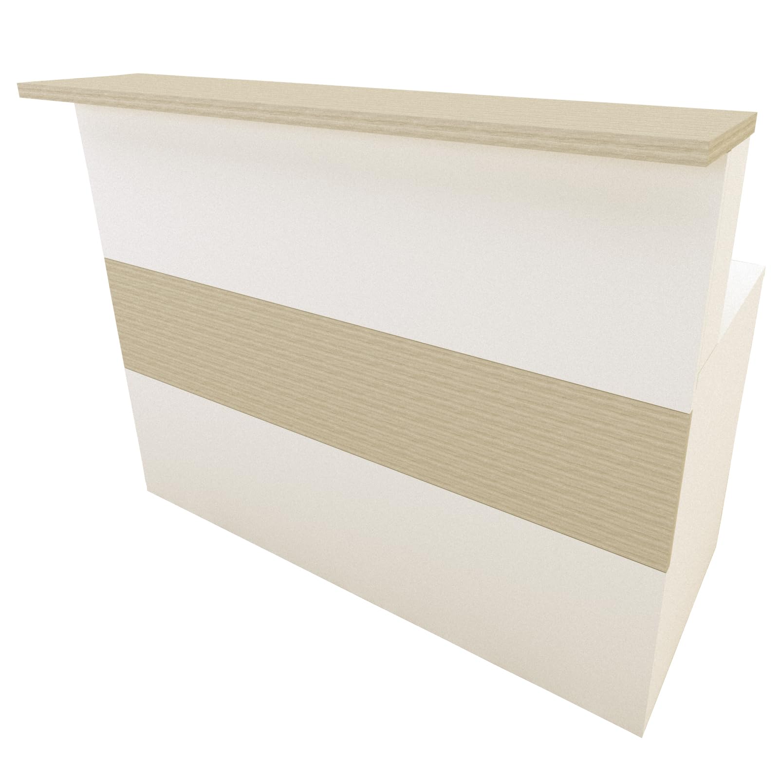Henor Cidacos Bancone Reception 120 cm Bianco Quercia Stel