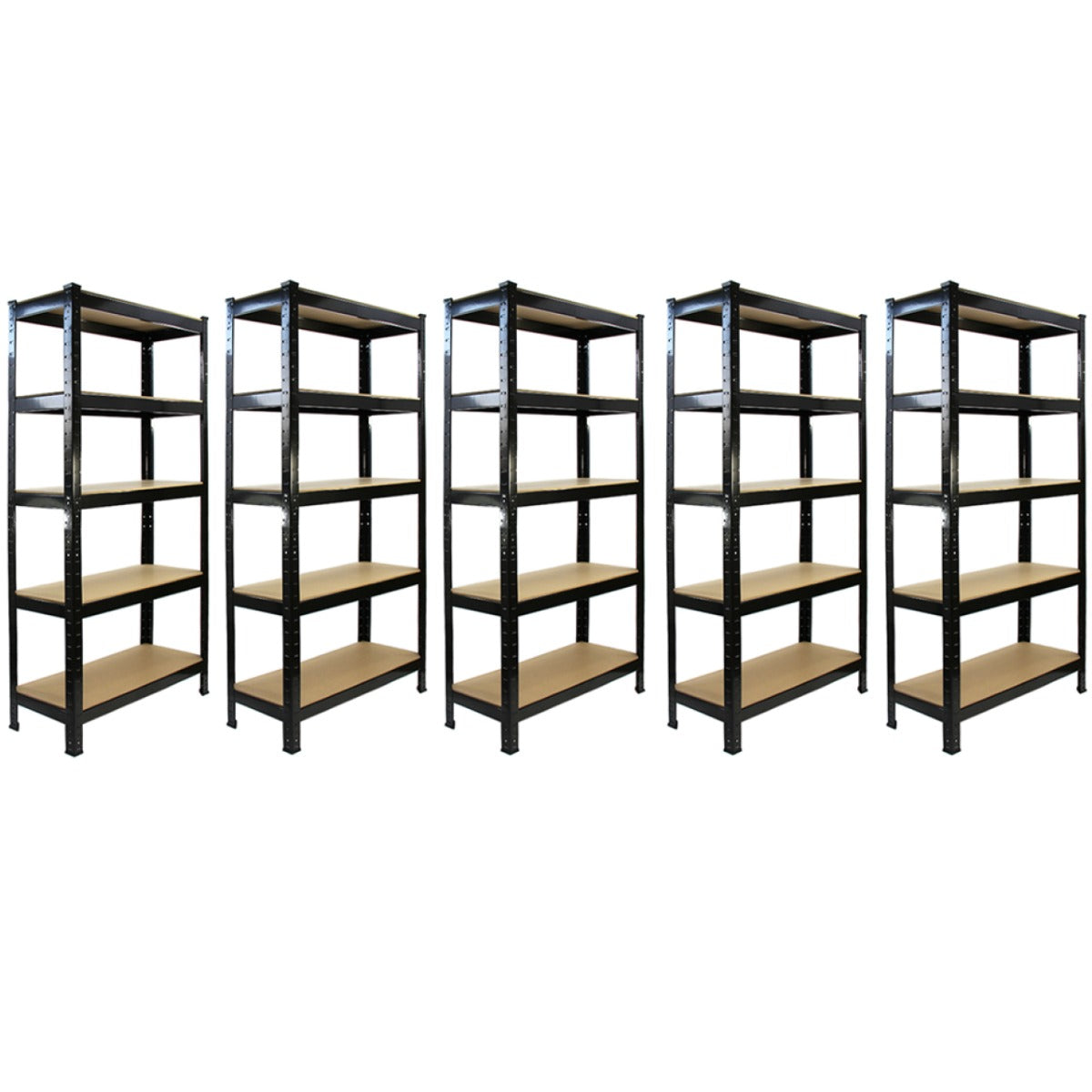 Q-Rax T-Rax scaffale garage nero 75x30 cm 5 ripiani salvaspazio