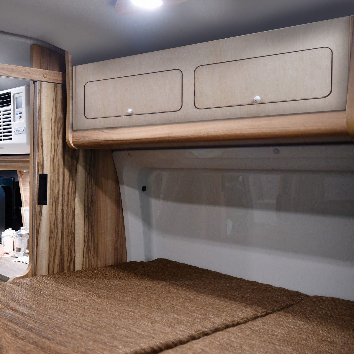 Q-Rax 120x30x30 cm armadio camper pensile in compensato 2 ante
